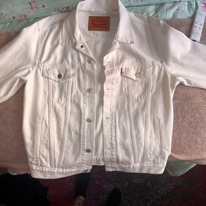 Levi Strauss & co White Trucker jacket